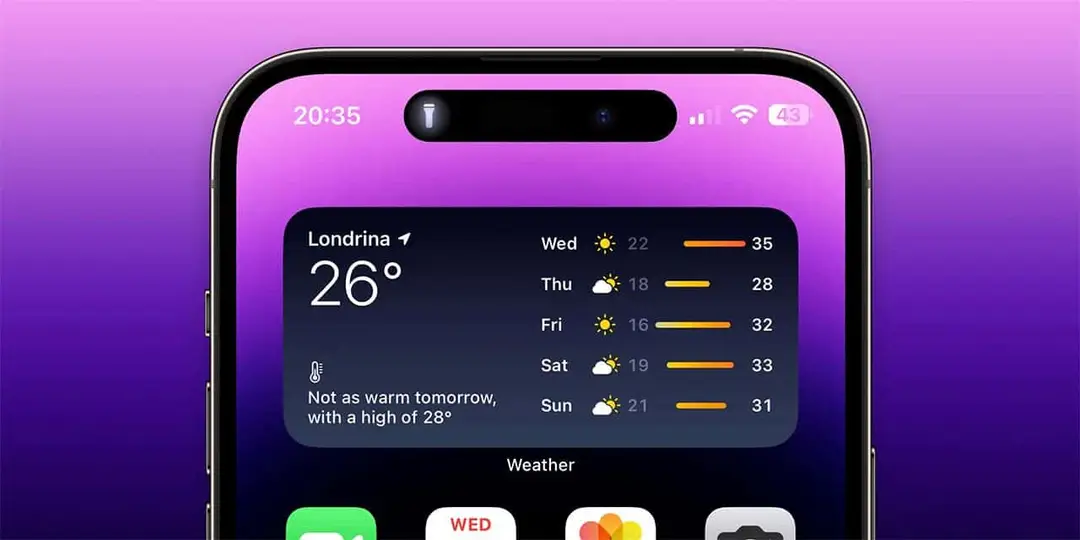 ios 17 dynamic island torch