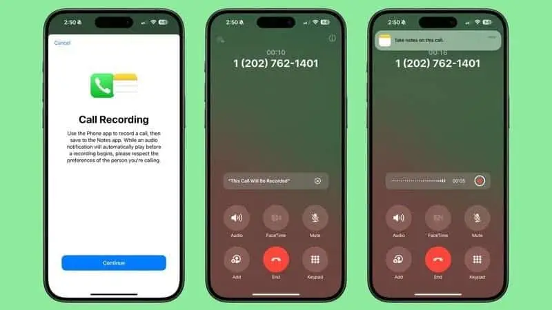 ios 18 1 call recording 1