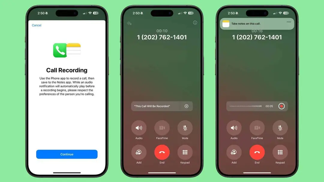 ios 18 record phone calls