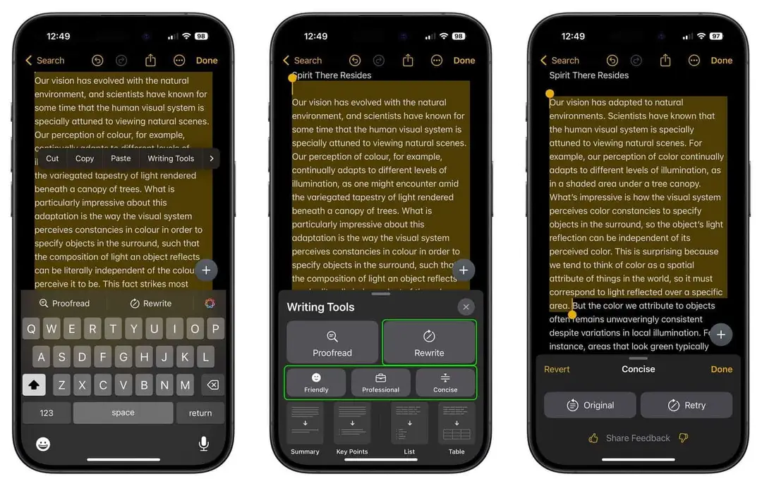 ios 18 rewrite