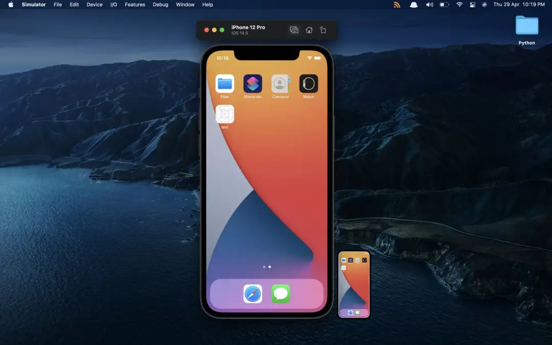 ios simulator a