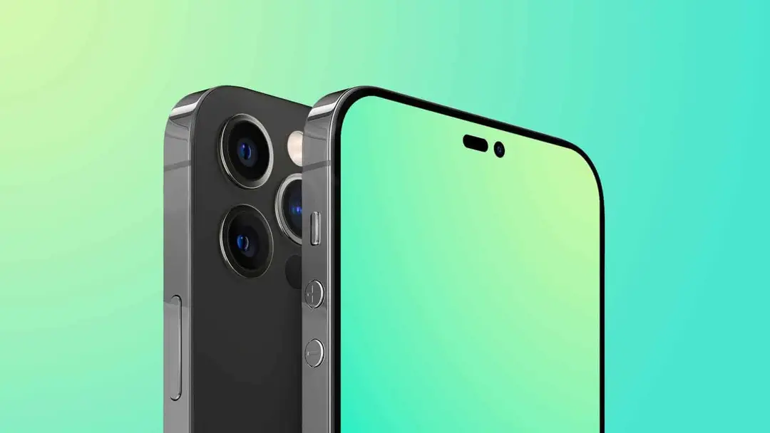 iphone 14 mock pill and hole