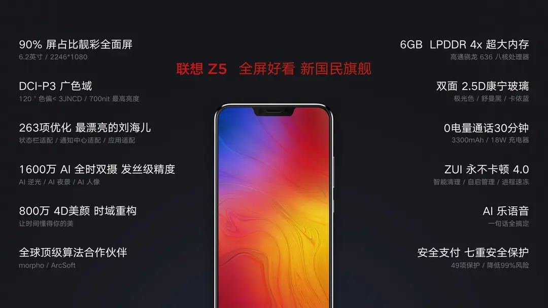 lenovo z5 specs