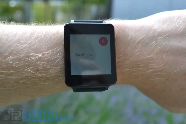 lg g watch google now