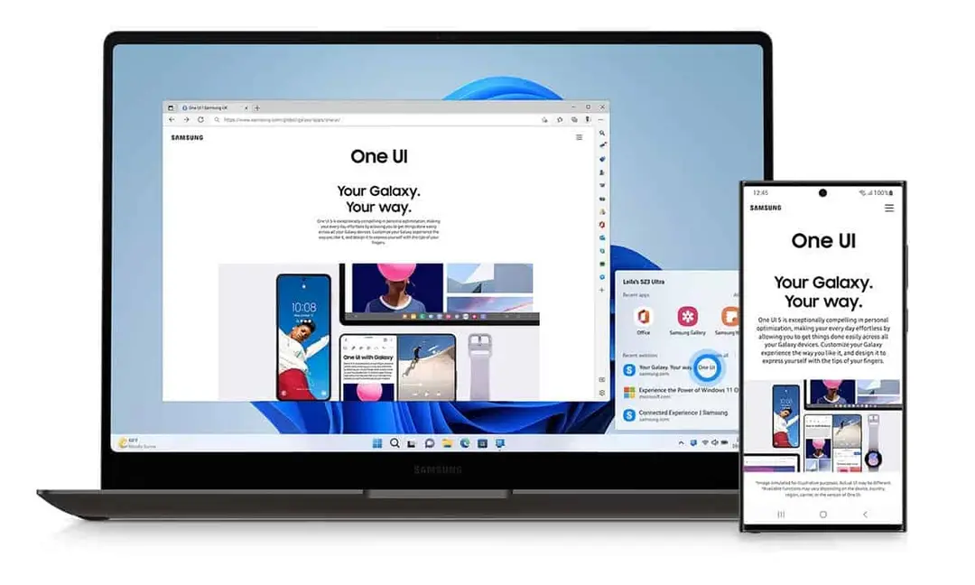 link windows on samsung