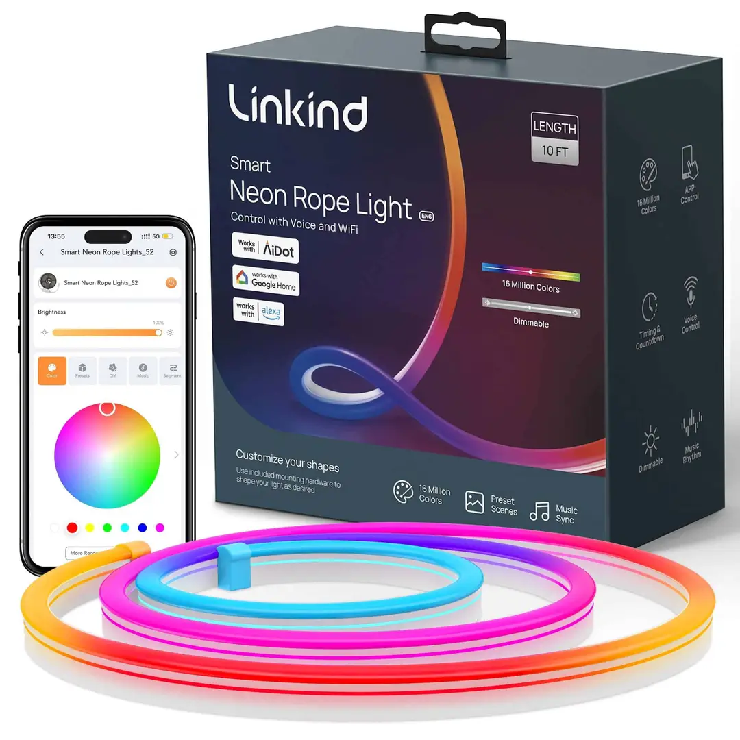 linkind smart neon rope light fo