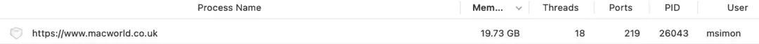 m1 memory leaks safari