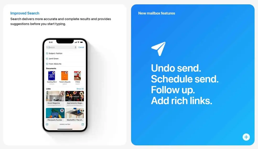 mail ios 16