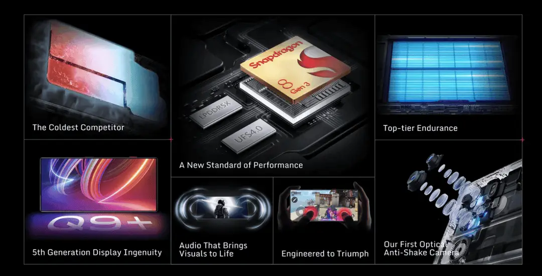 main highlights of nubia red magic 9 pro