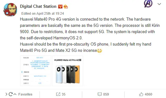 mate 40 4g