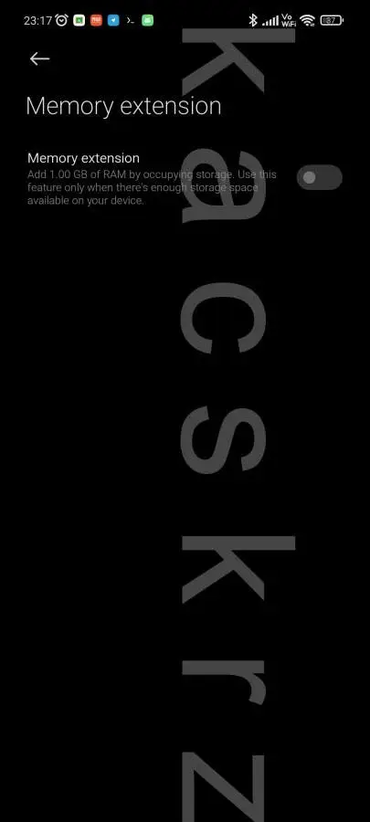 memory extension