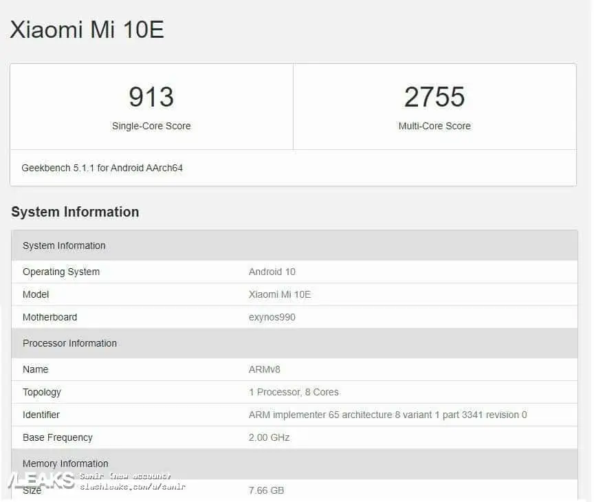 mi 10e