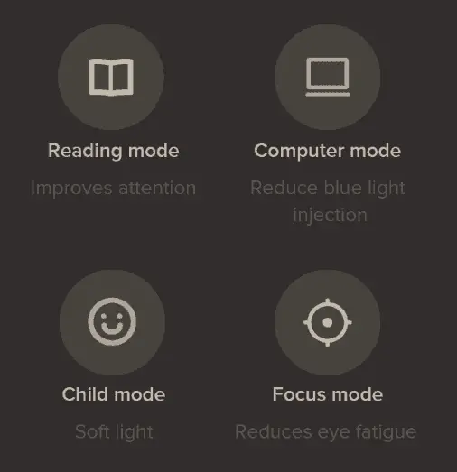 mi smart led desk lamp 1s modes