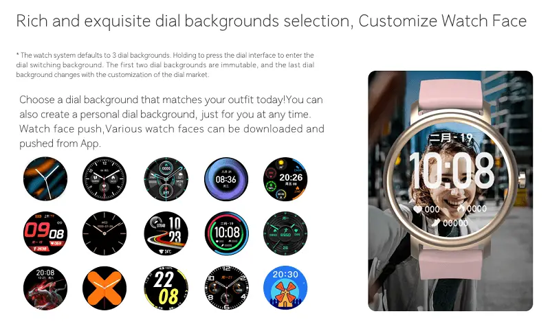 mibro air background selections