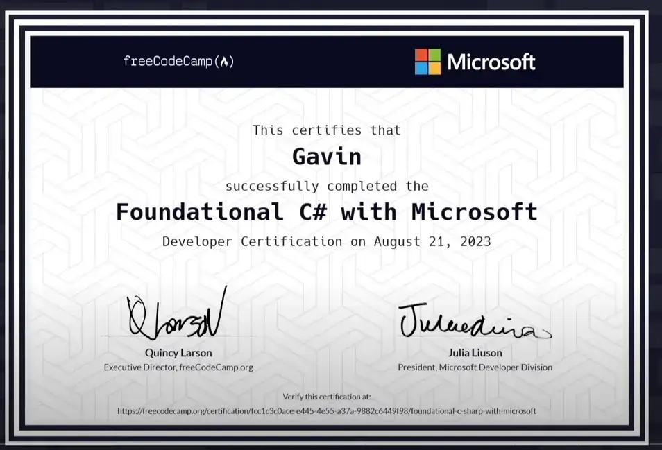 microsoft c a