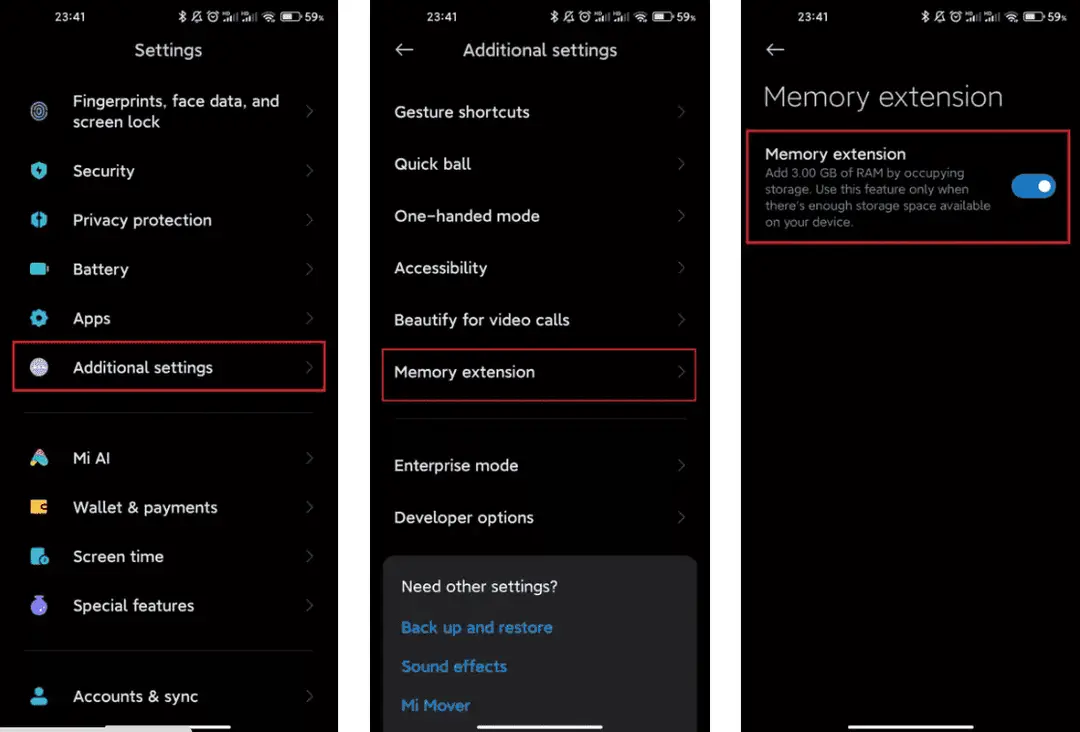 miui memory
