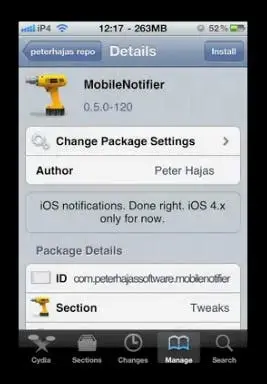 mobile notifier iphone
