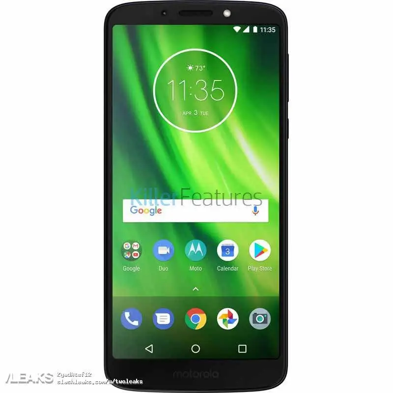moto g6 play leak