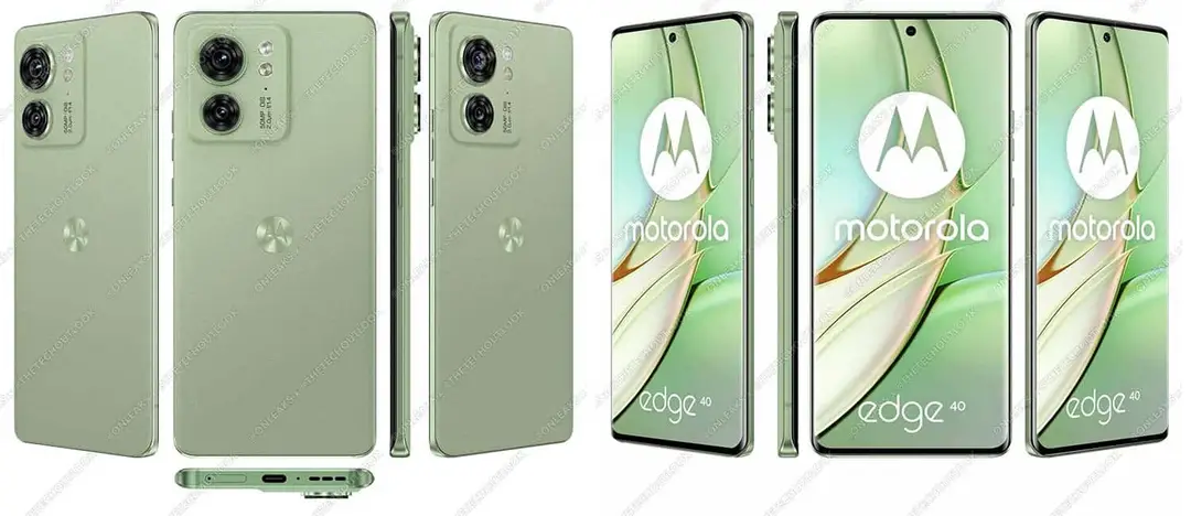 motorola moto edge 40 green back