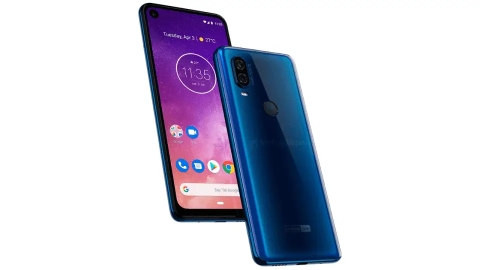 motorola one vision blue color