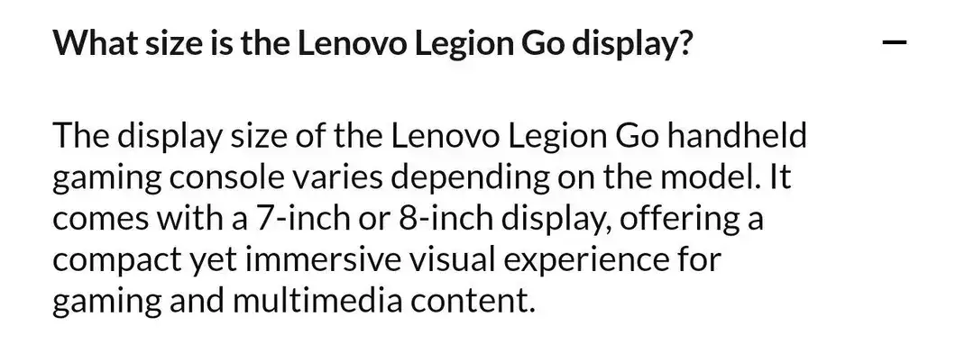 new display info