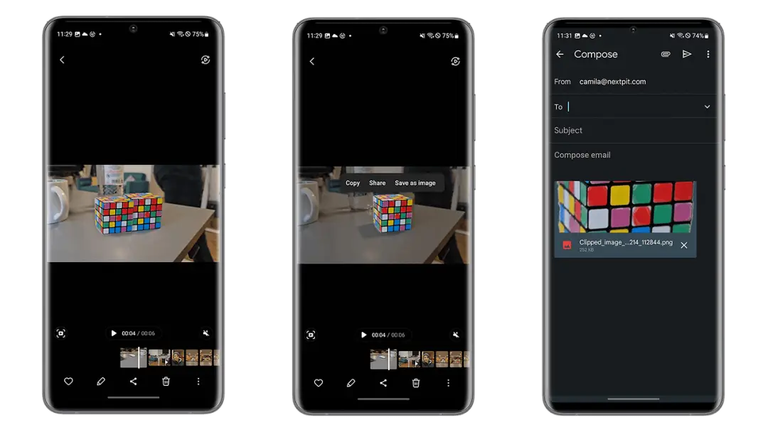 nextpit samsung galaxy s23 plus image clipper feature w1280