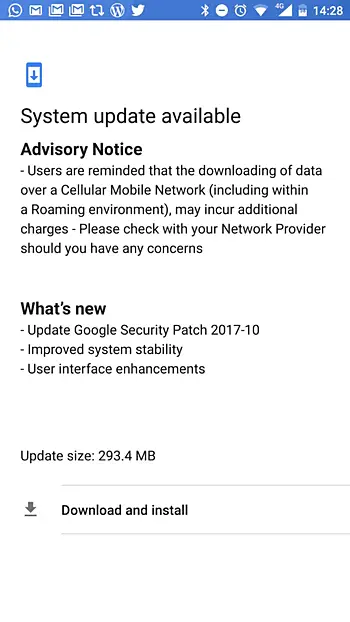nokia 8 security update