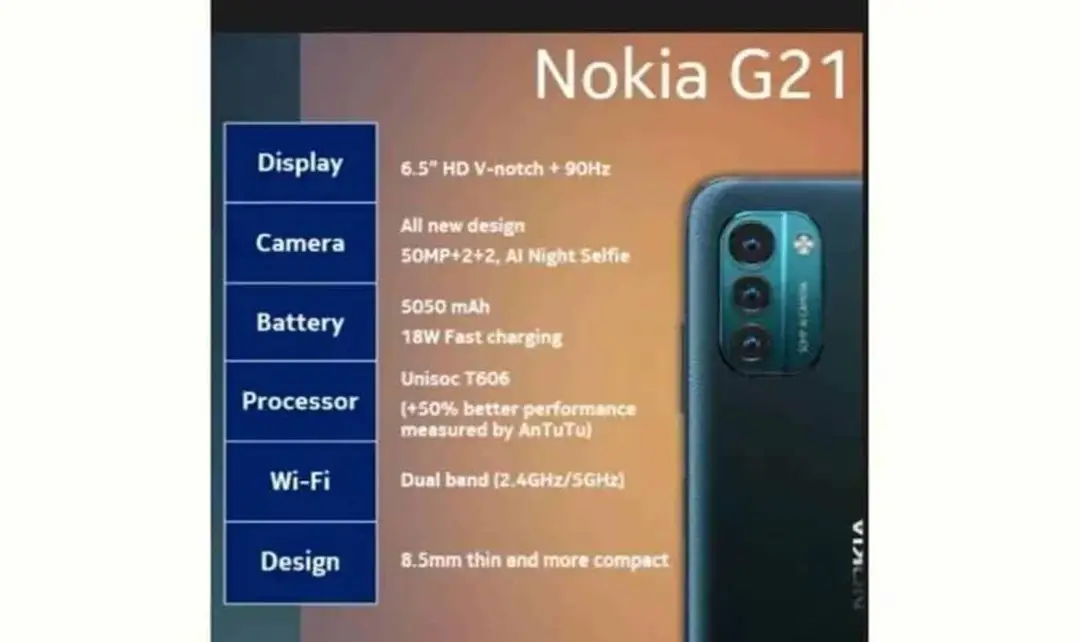 nokia g21 india variant specifications leaked