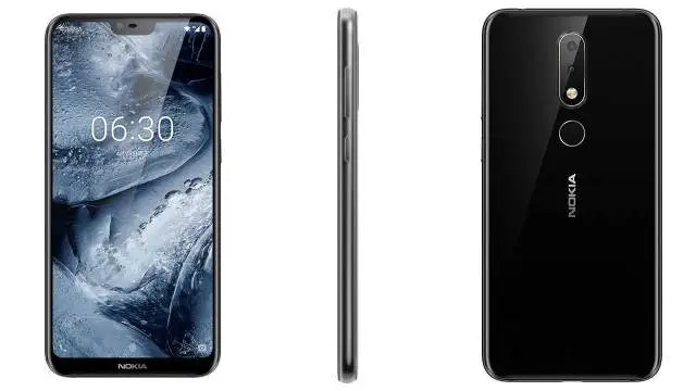 nokia x6 front notch and back