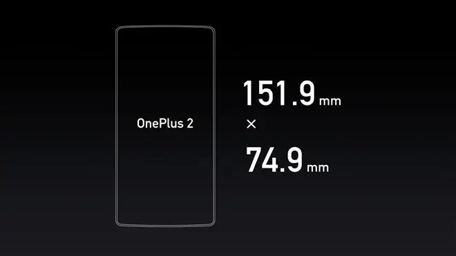 oneplus 2 size