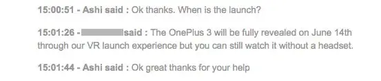 oneplus 3 release date
