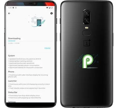 oneplus 6 h2os pie beta 2
