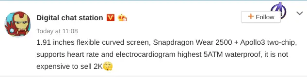 opp watch leak