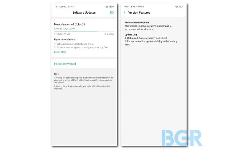 oppo find x update