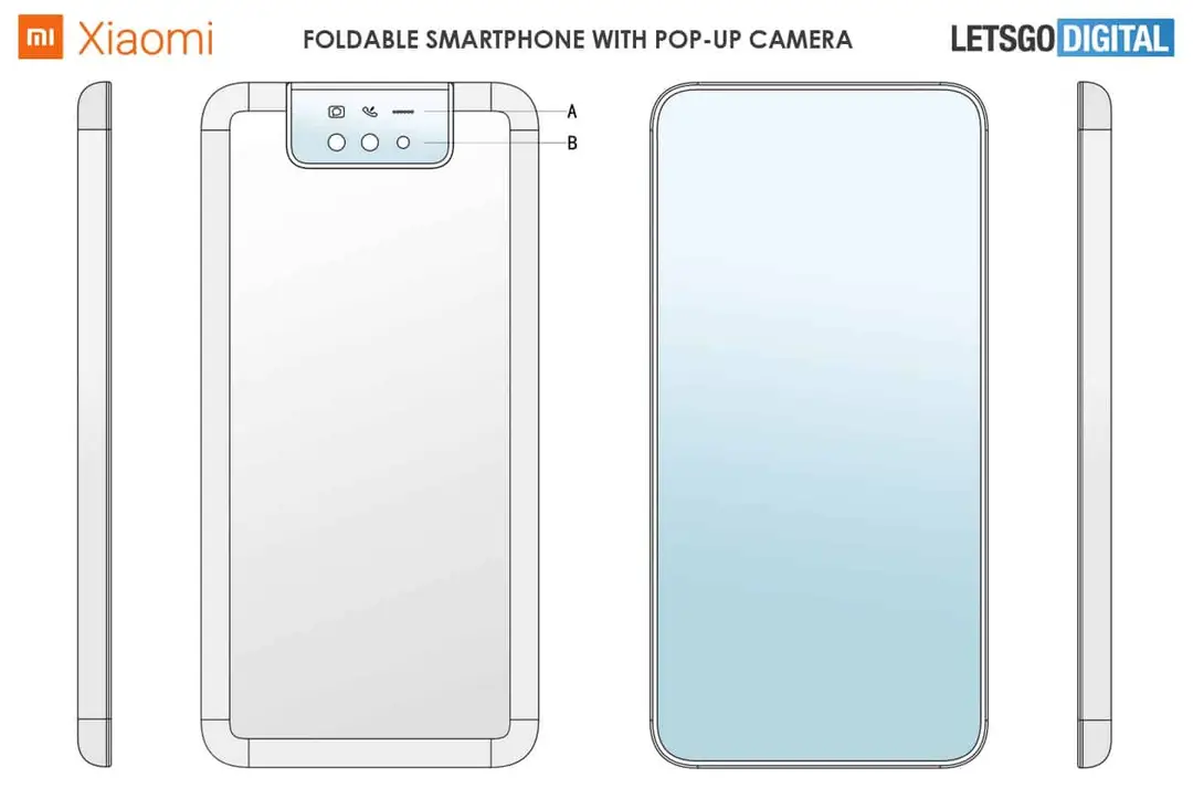 opvouwbare smartphone display achterzijde