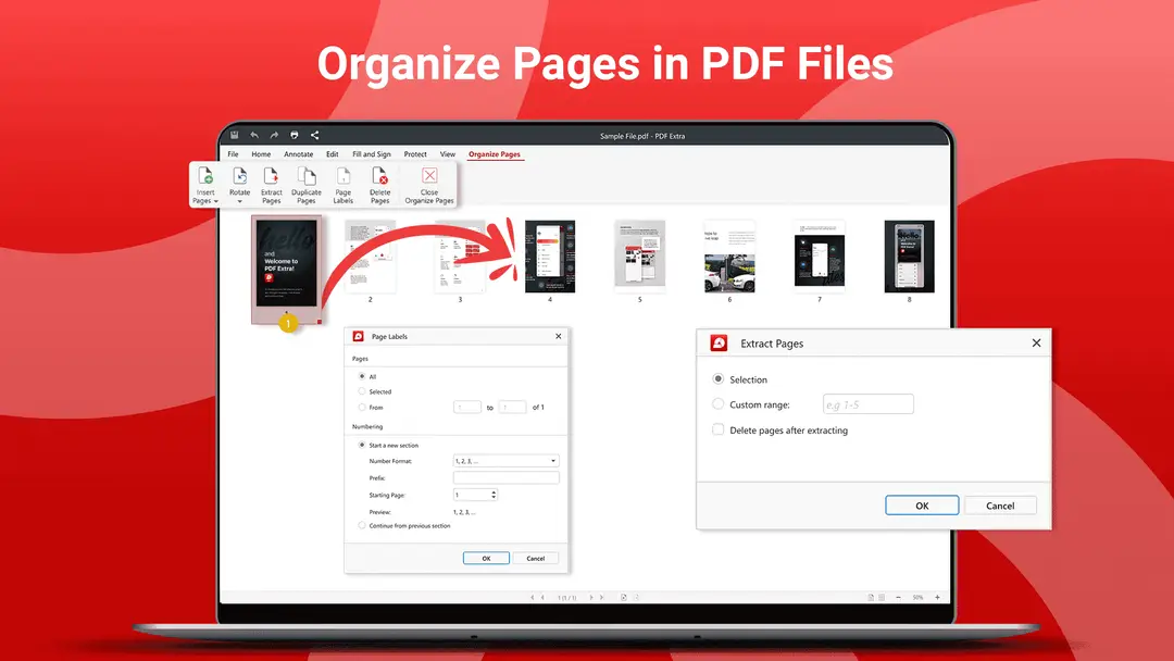 organize pdf pages
