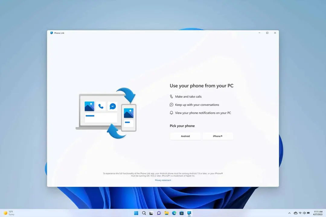 phone link for ios