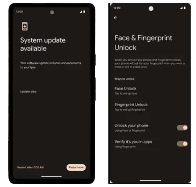 pixel 7a face unlock 1