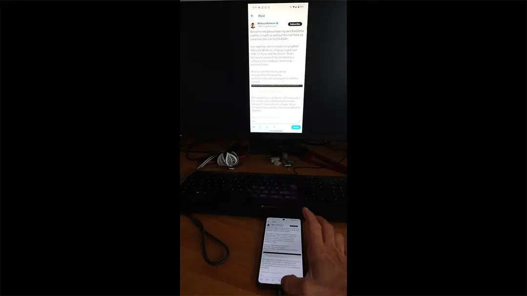 pixel 8 display port output