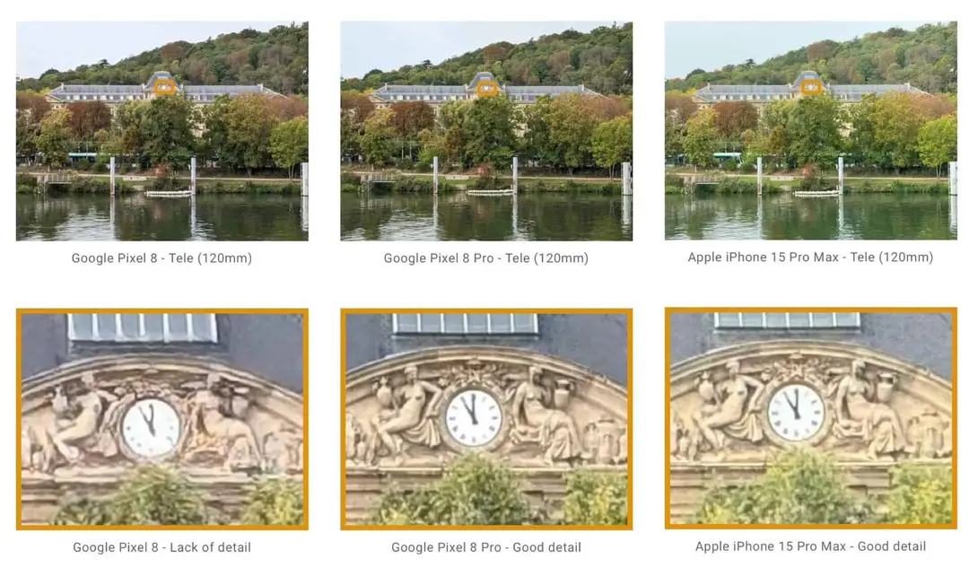 pixel 8 vs pixel 8 pro zoom