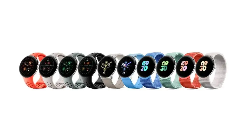 pixel watch 2 strap and color options