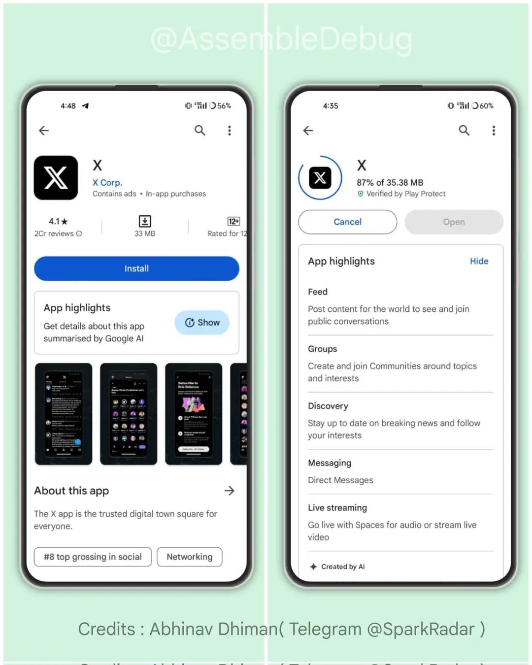 play store app highlights feature