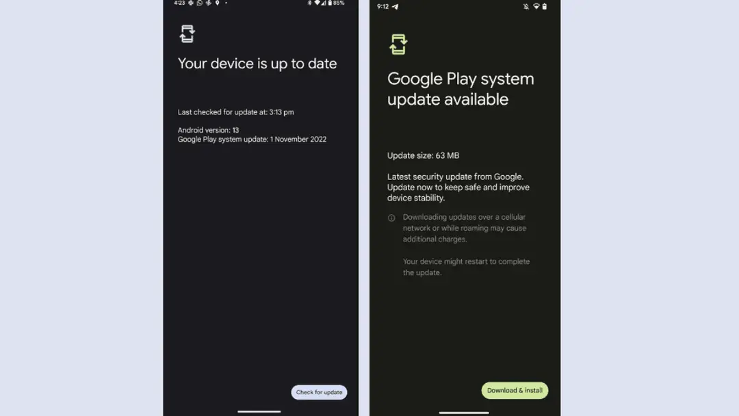 play system update