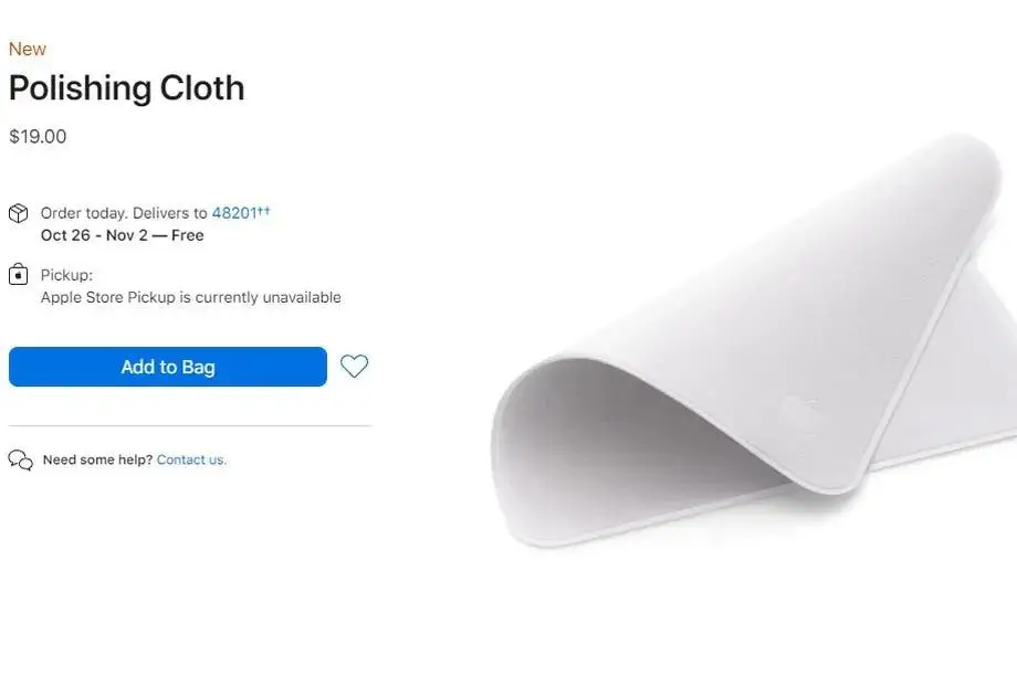 polishing cloth apple 97010