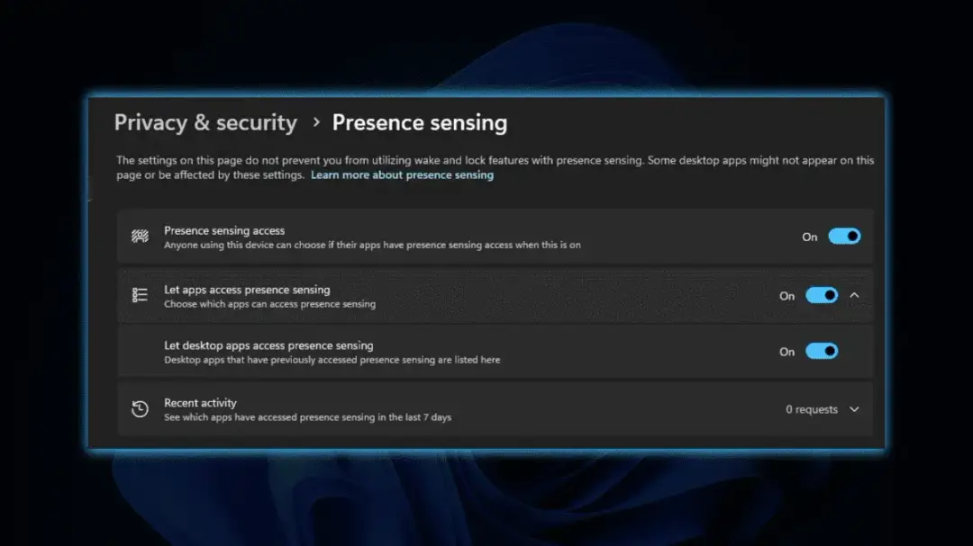 presence sensing