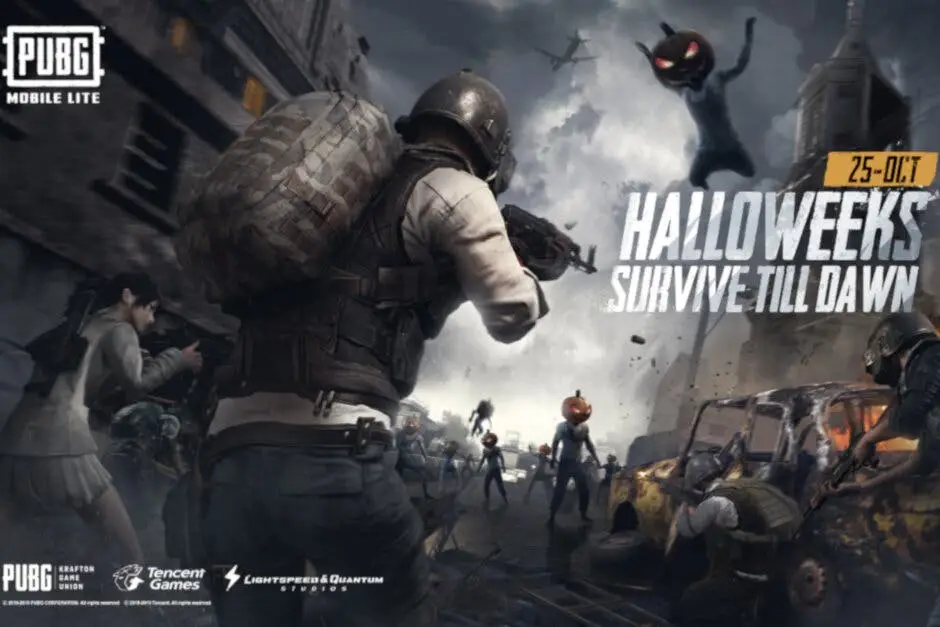 pubg mobile lite adds halloween themed survival mode new weapons