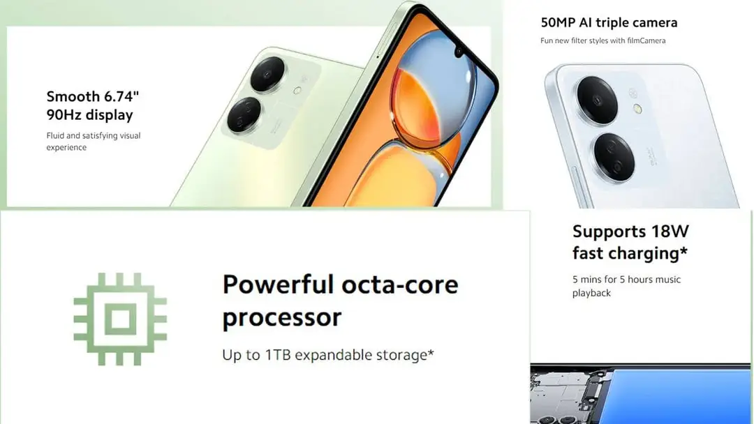 redmi 13c main highlights