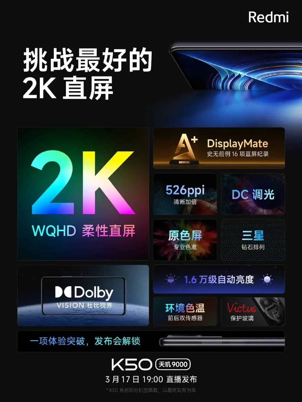 redmi k50 series a