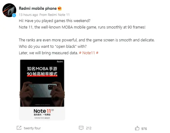 redmi note 11 gaming