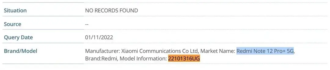 redmi note 12 pro 5g global variant imei